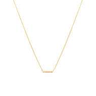 Pave Bar Necklace GV cz