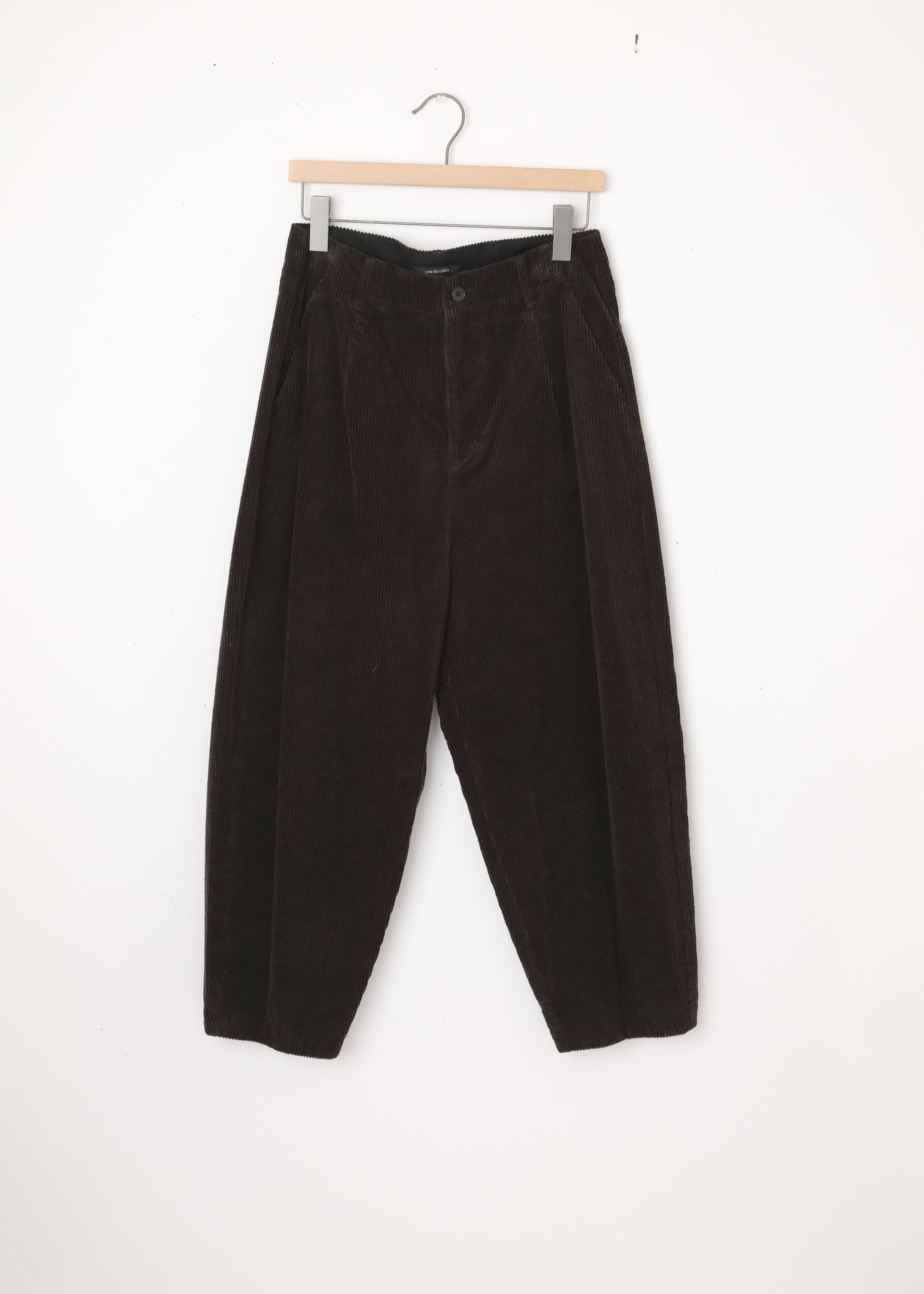 Corduroy Shaped Pants Brown