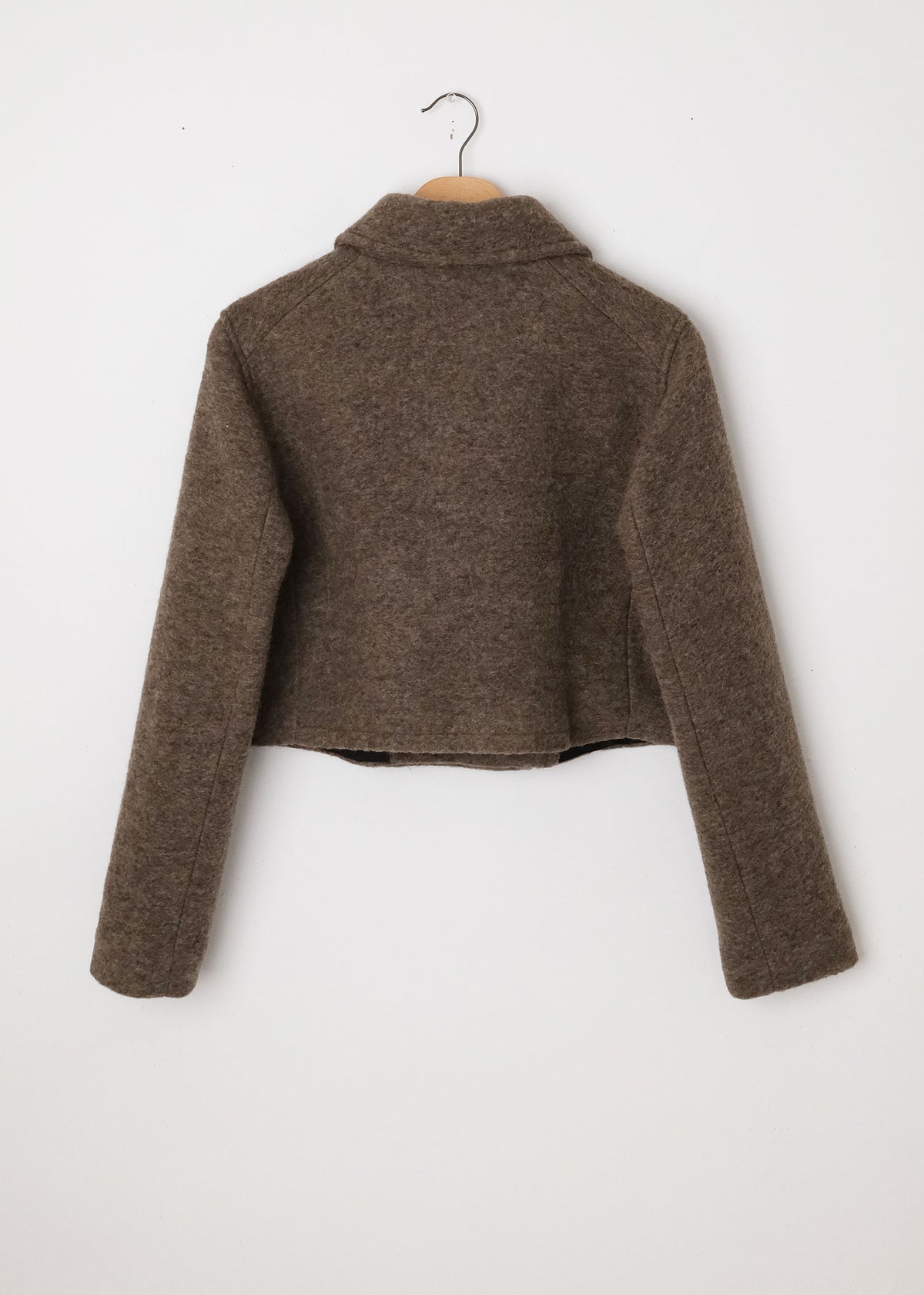 Short Peacoat Dark Taupe