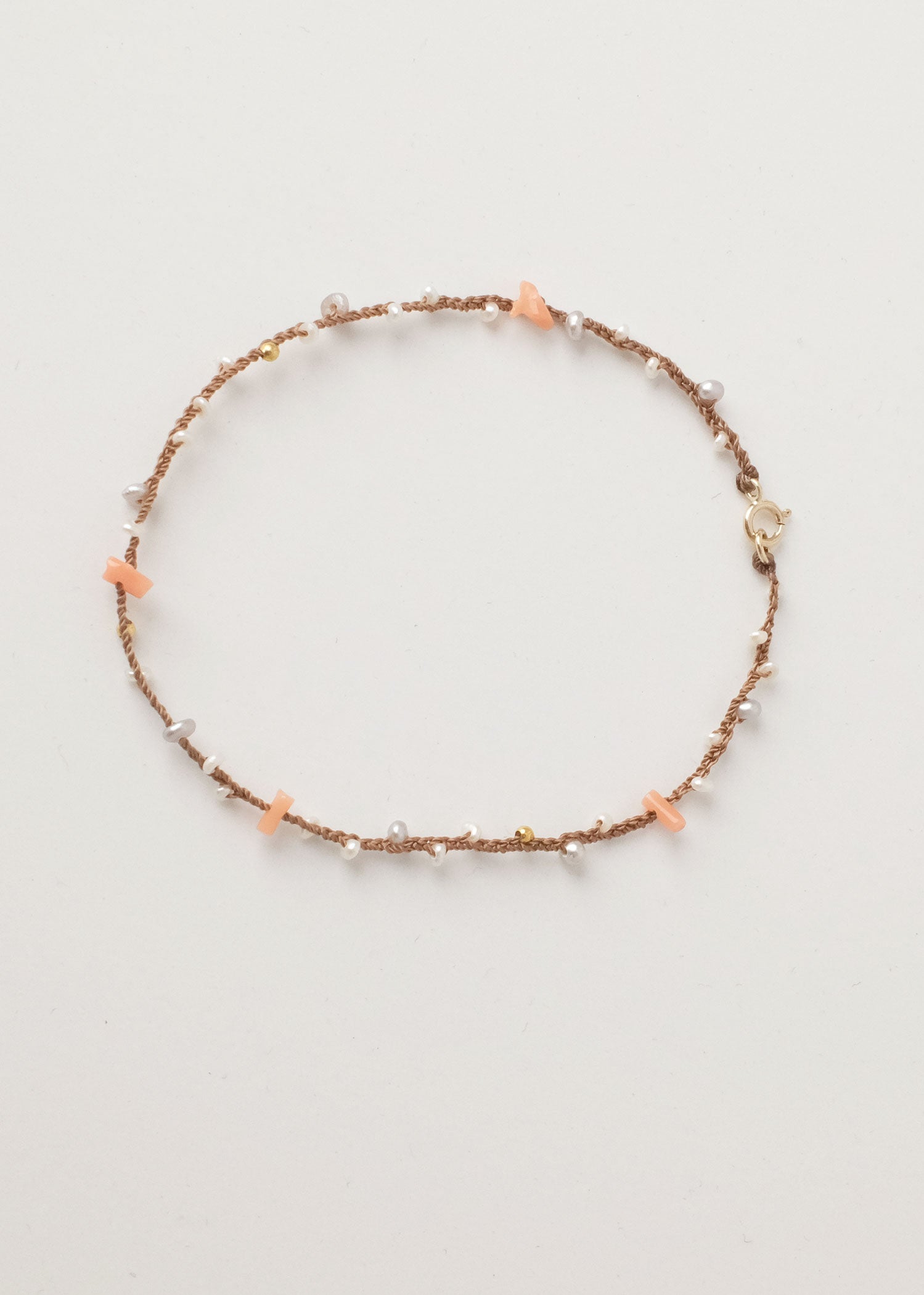 Braid Bracelet 7" Pearl