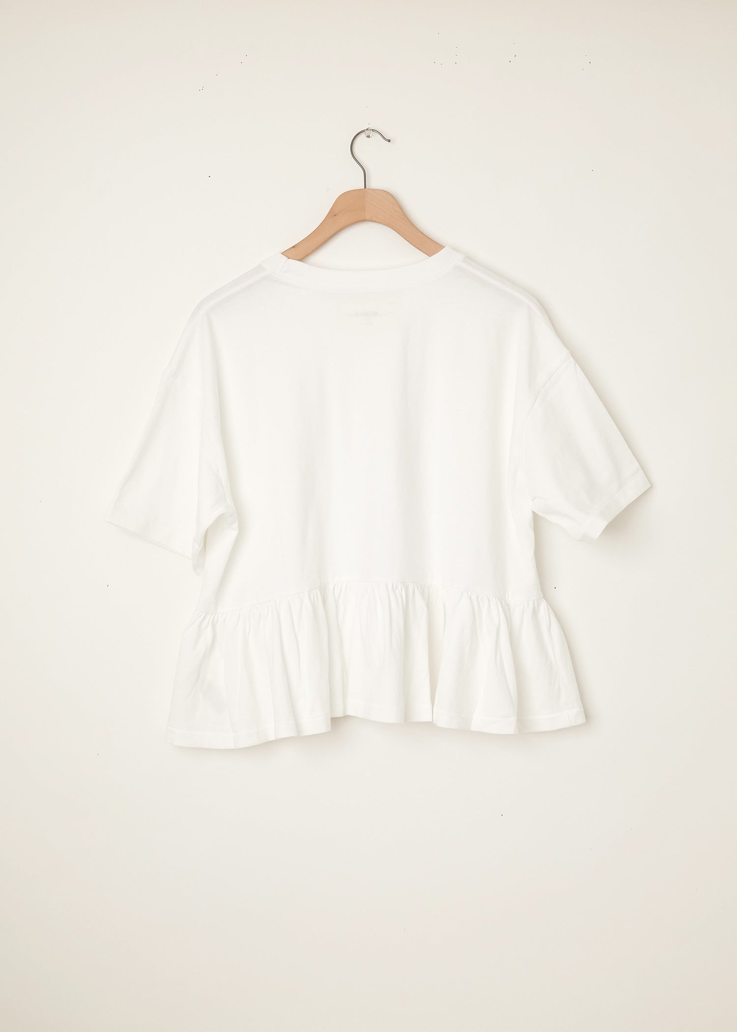 The Oversized Ruffle Peplum Tee