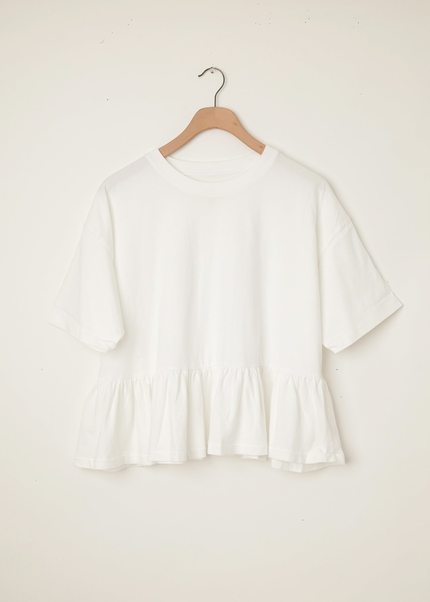 The Oversized Ruffle Peplum Tee