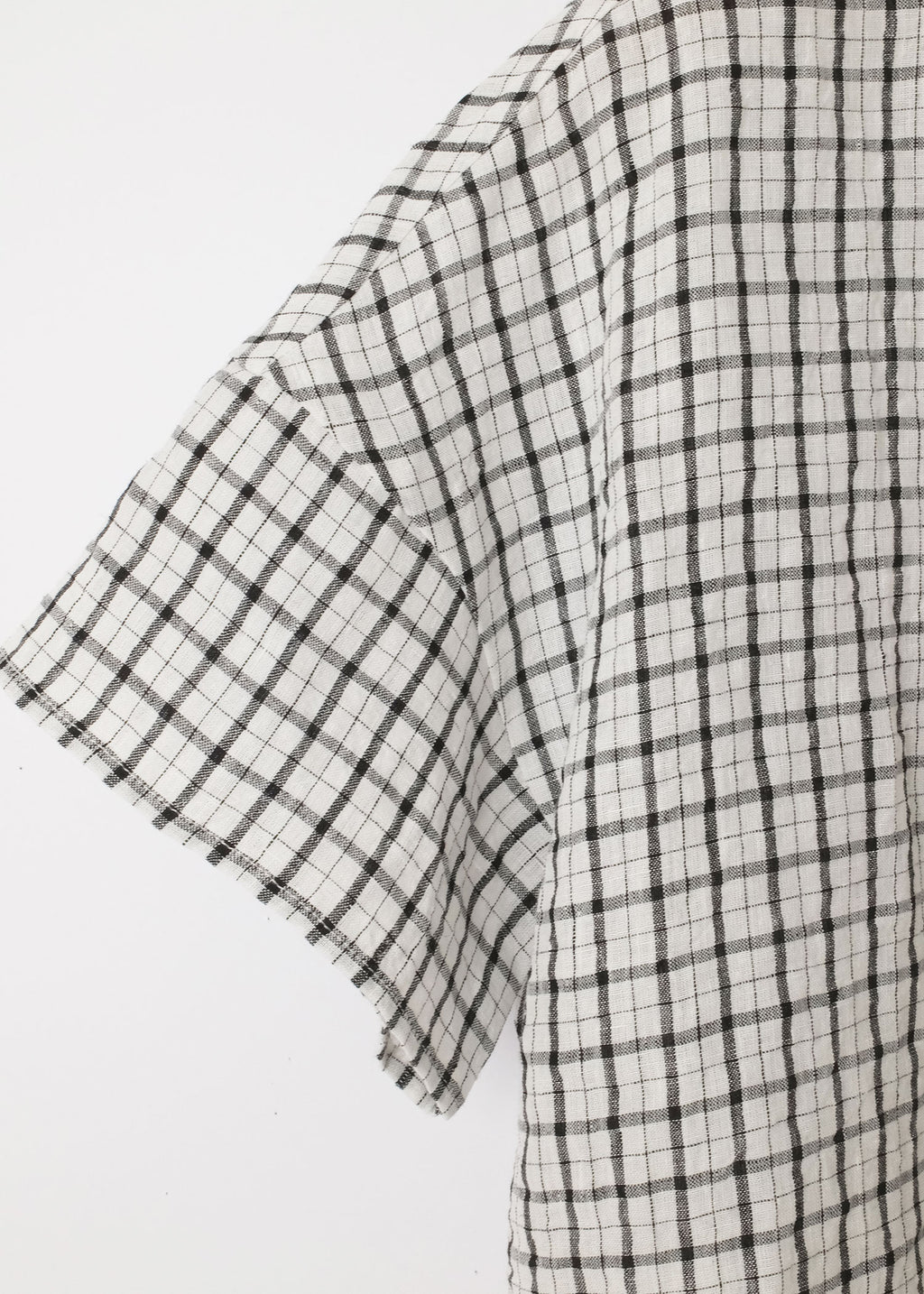 Plaid S/S Top