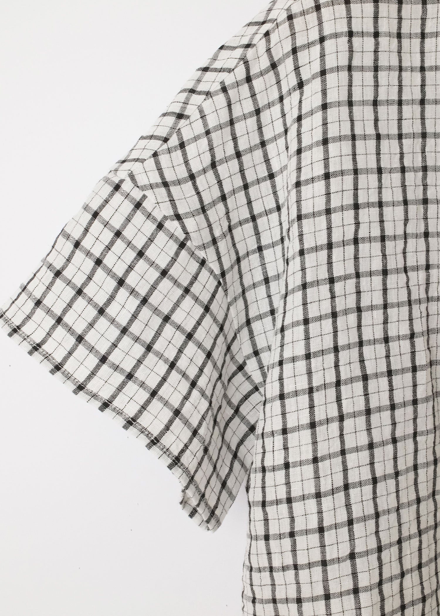Plaid S/S Top