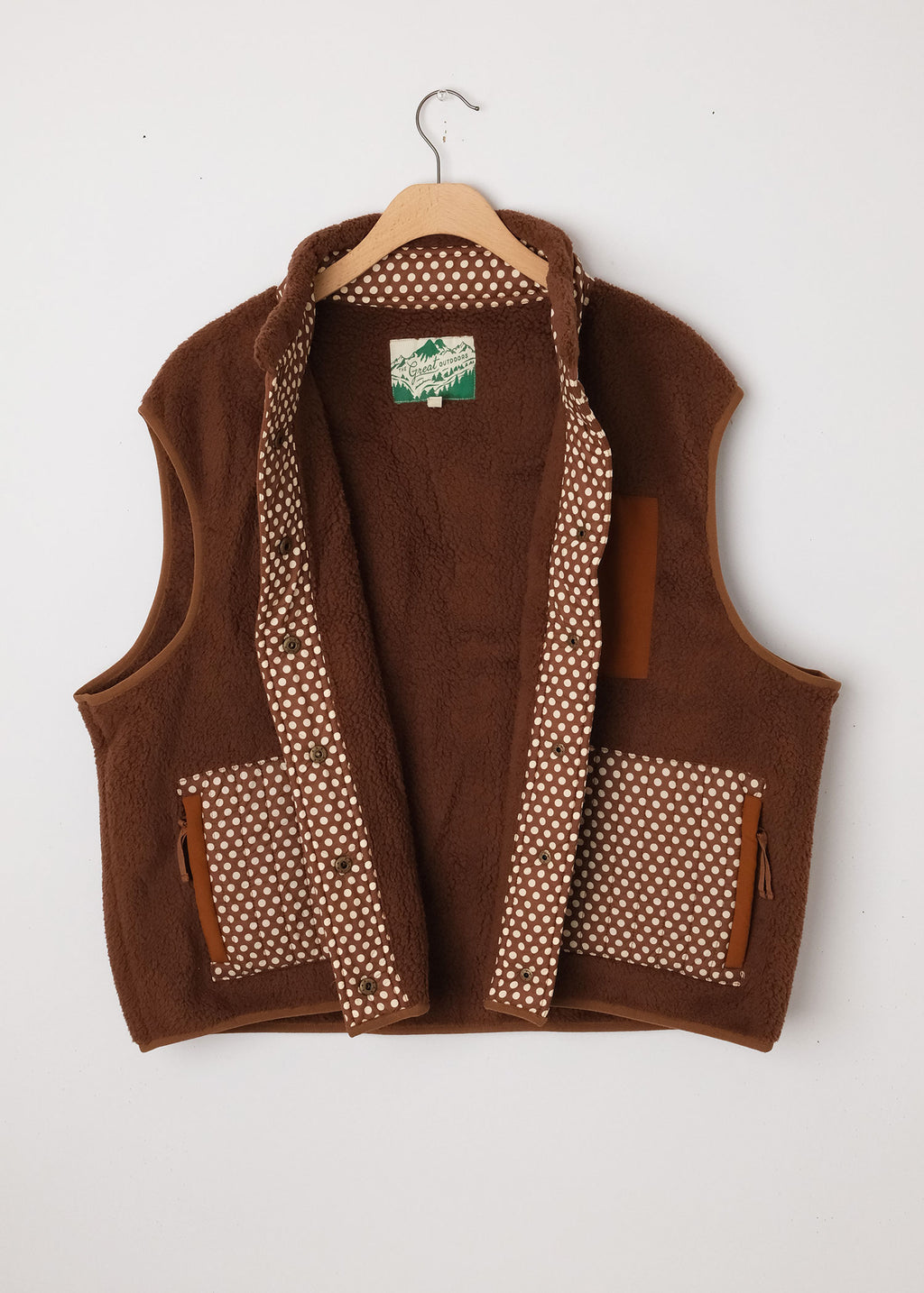Fleece Vest Hickory Chocolate