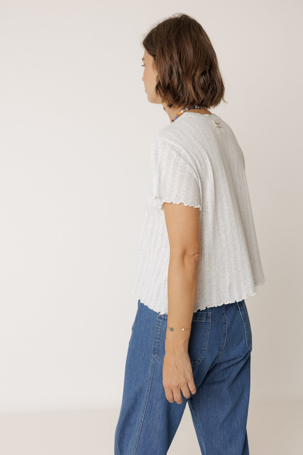 Pointelle Loose Tee