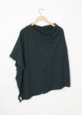 Asymetric Merino Wool Poncho