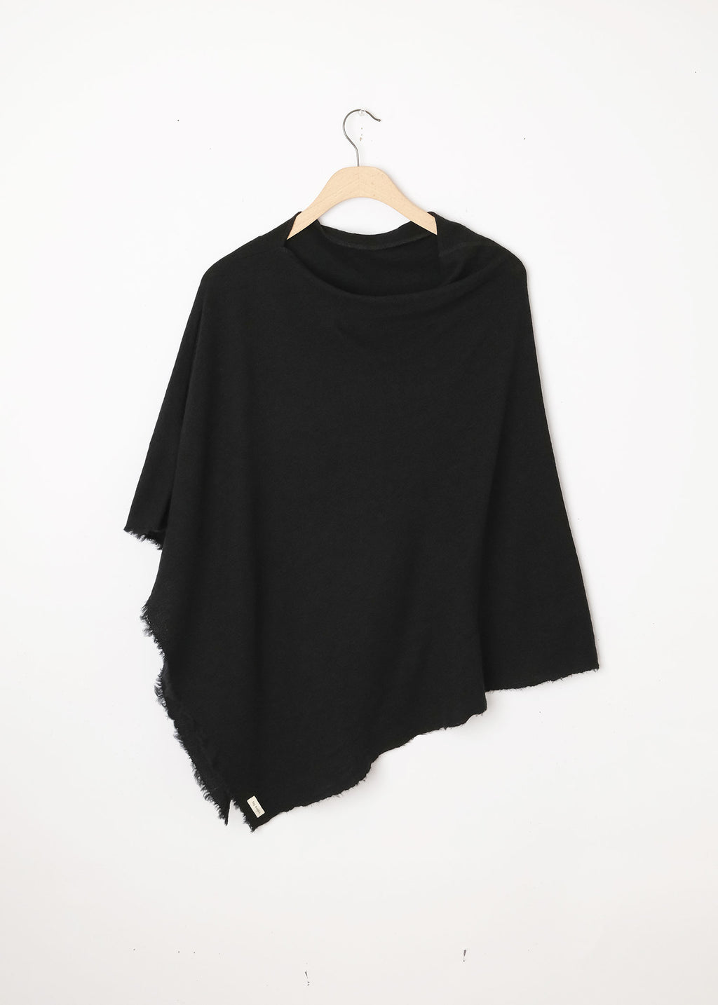Asymetric Merino Wool Poncho