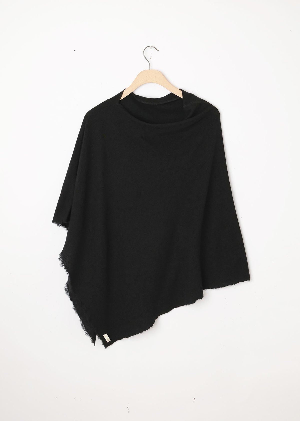 Asymetric Merino Wool Poncho