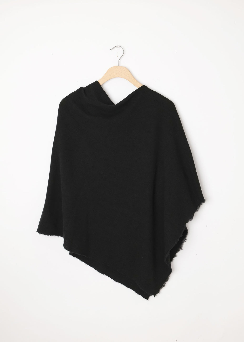 Asymetric Merino Wool Poncho