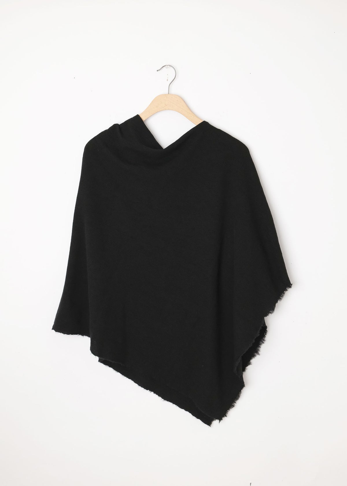 Asymetric Merino Wool Poncho