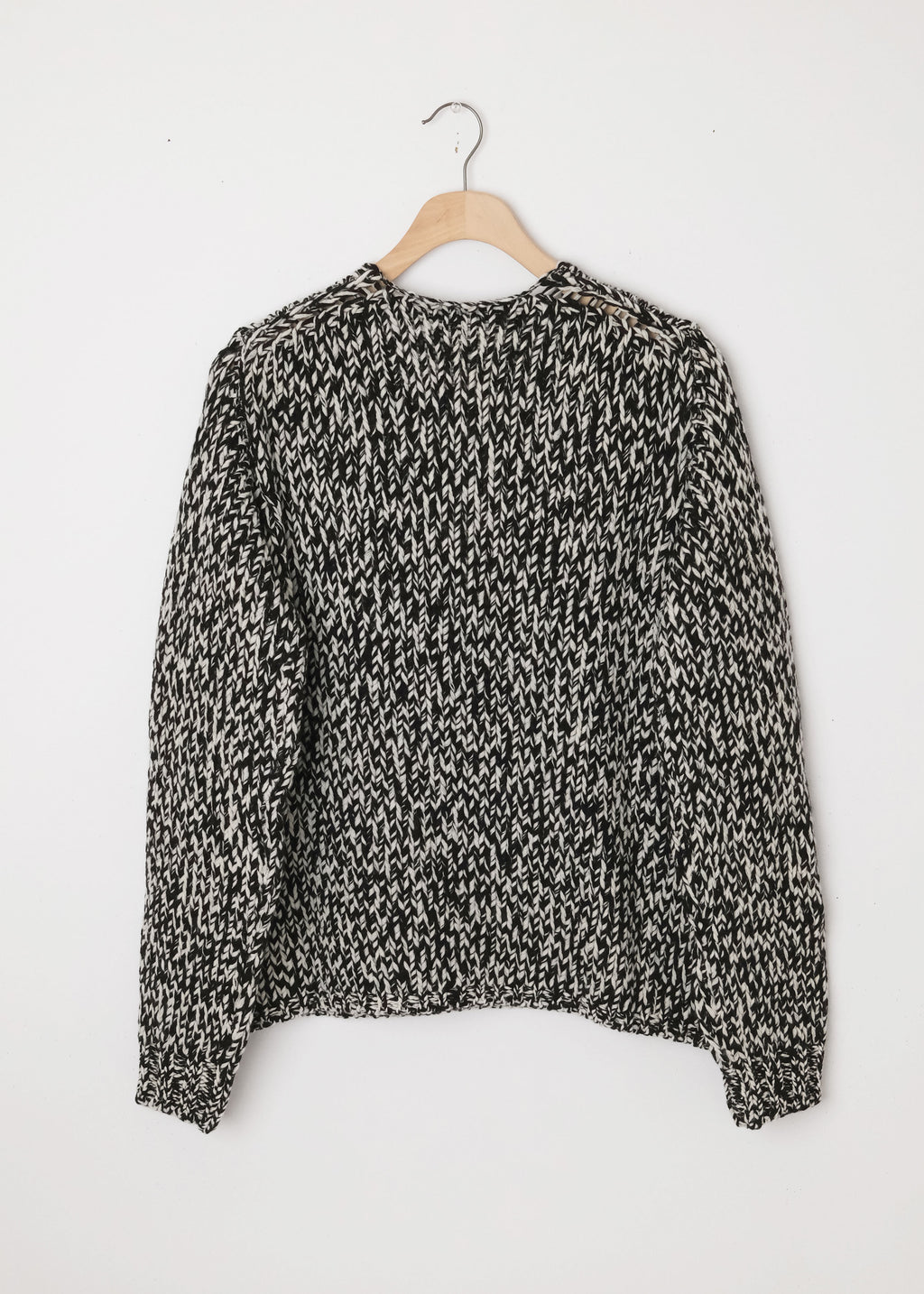 Cashmere V Neck Pullover  in Marled Yarn