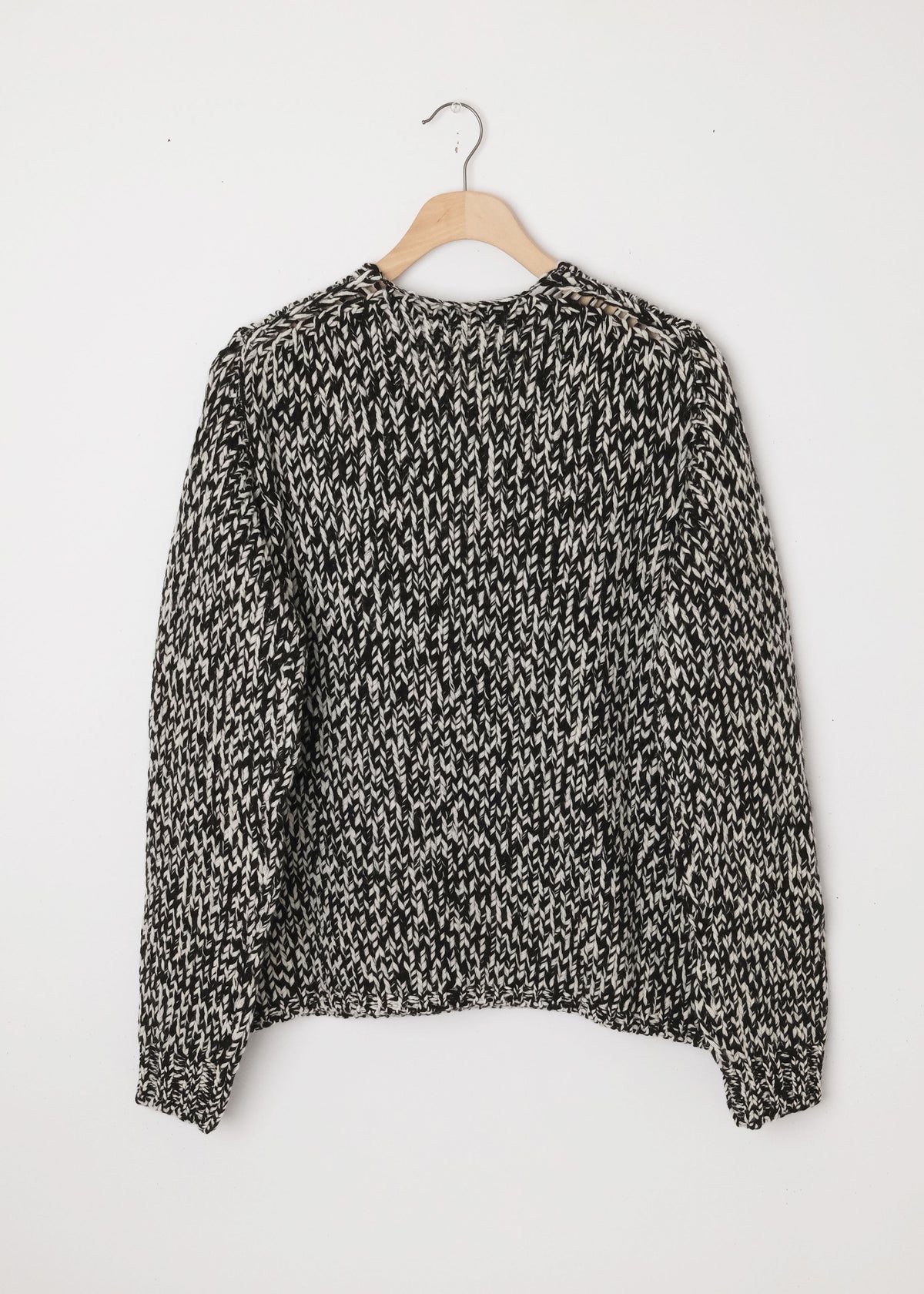 Cashmere V Neck Pullover  in Marled Yarn