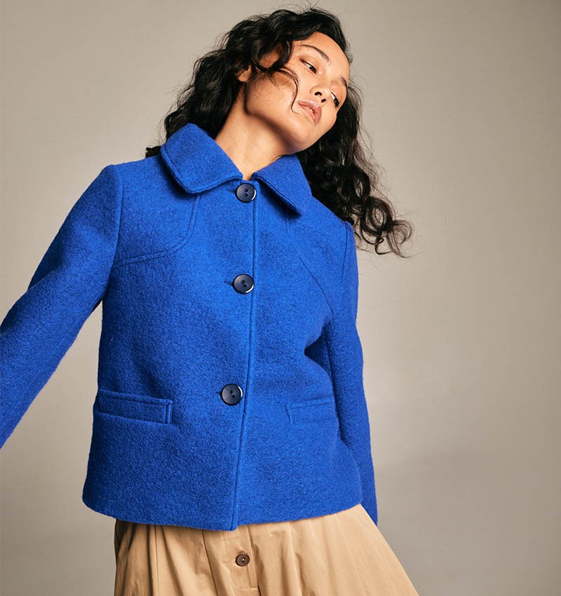 Cucada Short Coat Azul