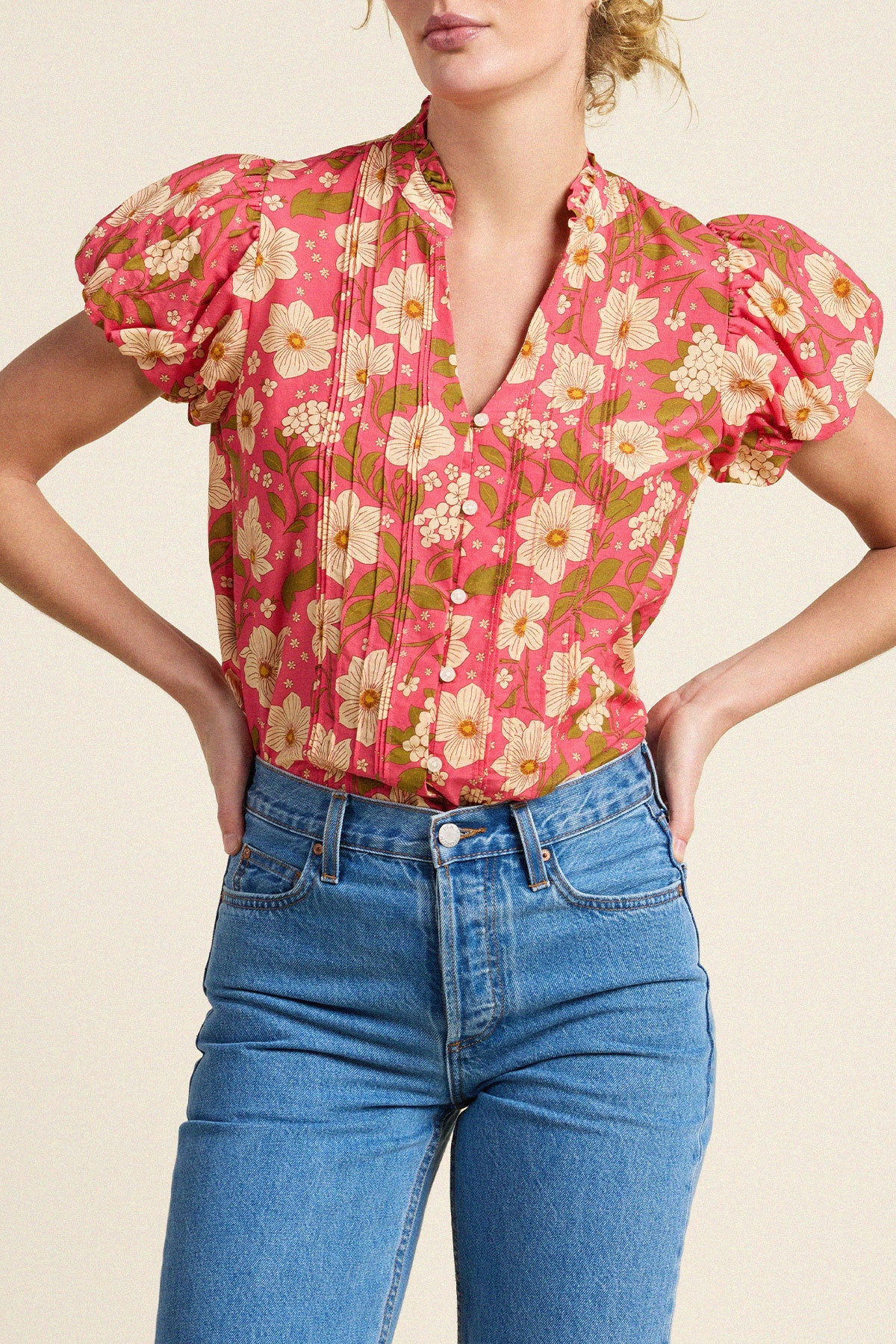 Luna Blouse Rancho Rose