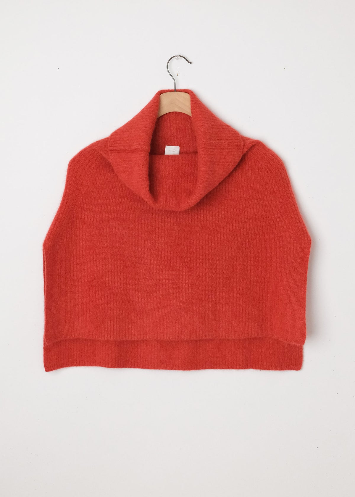Wool Turtleneck Capelet