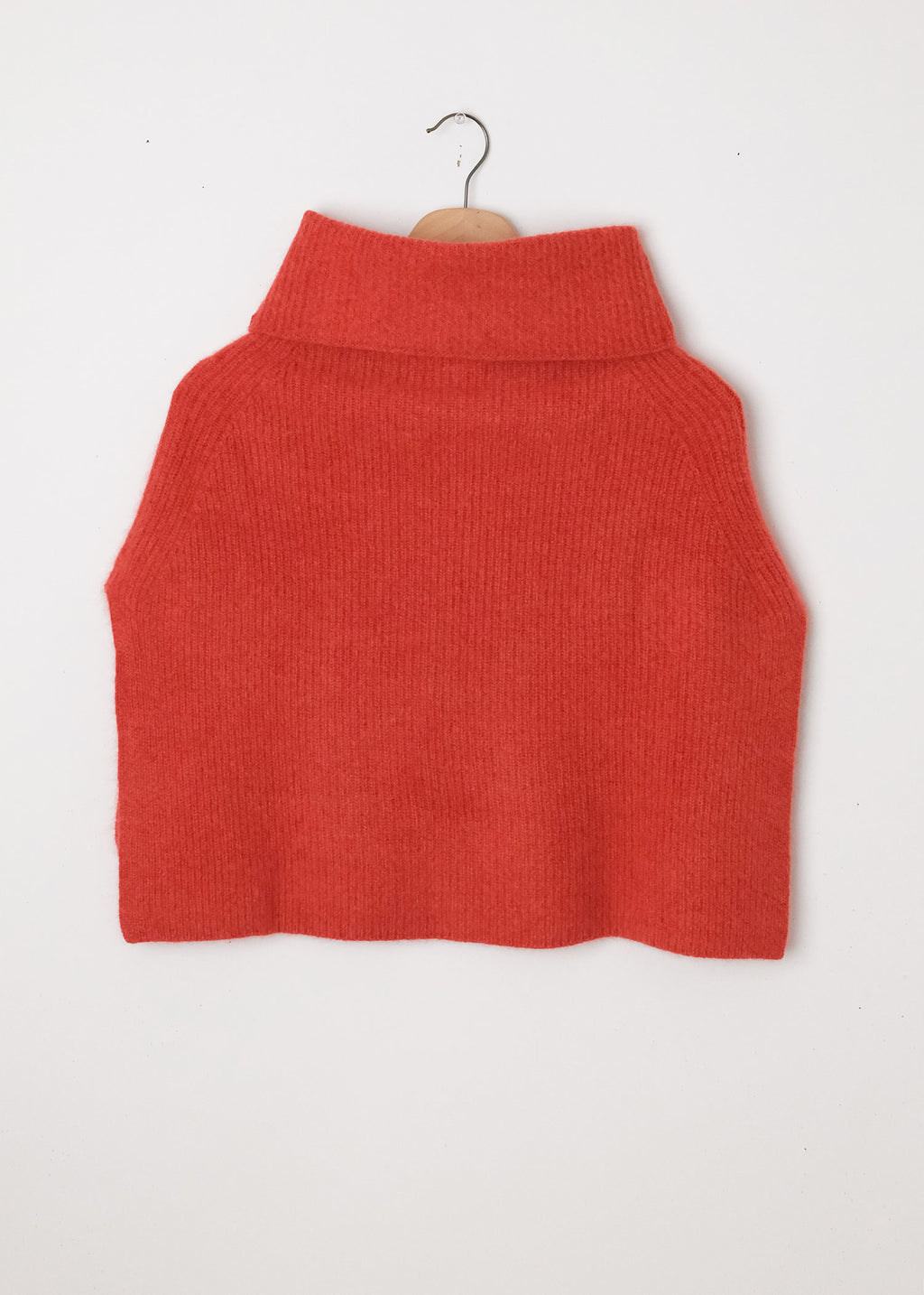 Wool Turtleneck Capelet