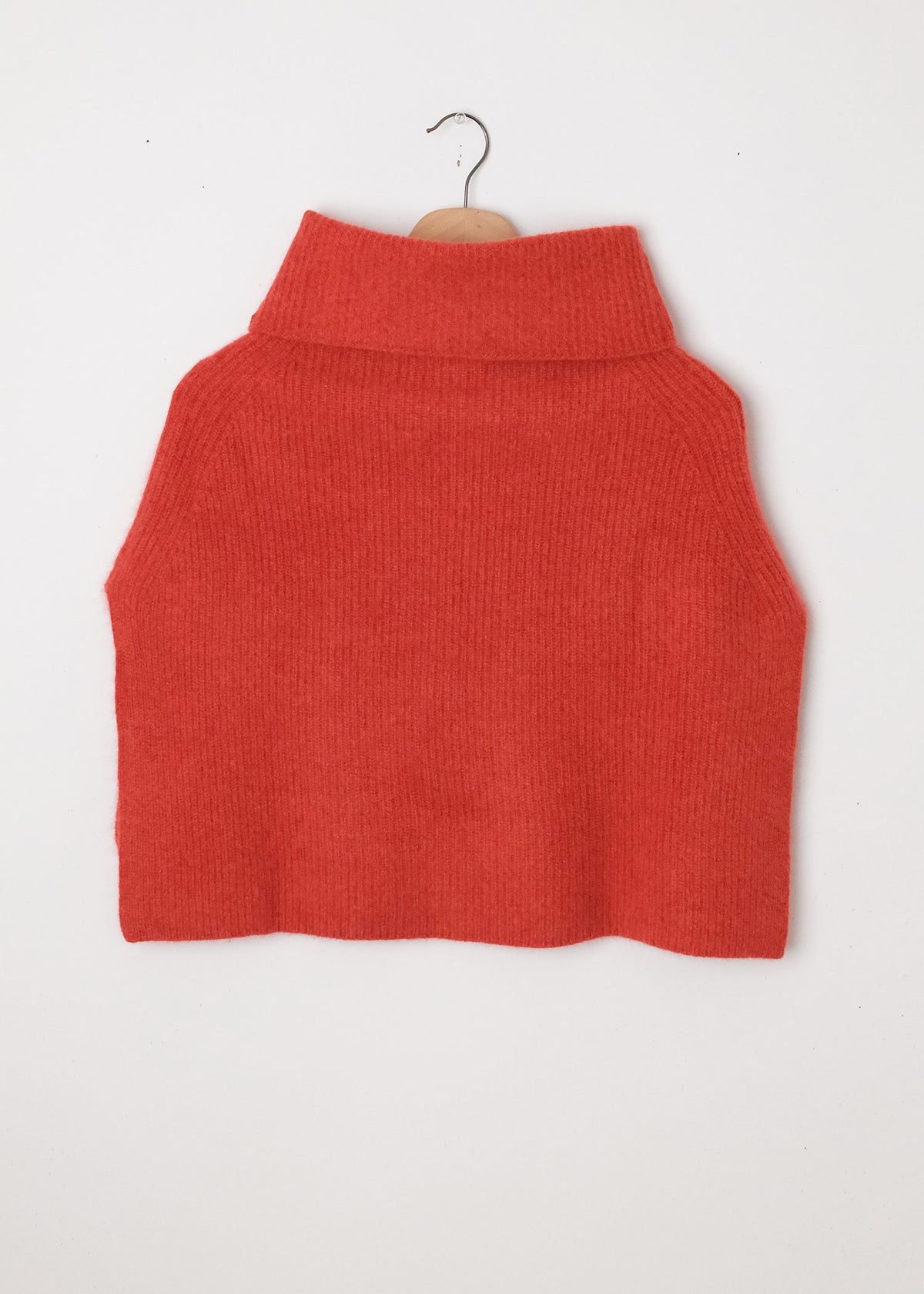 Wool Turtleneck Capelet