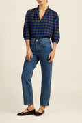 Orly Blouse Winter Regata Plaid
