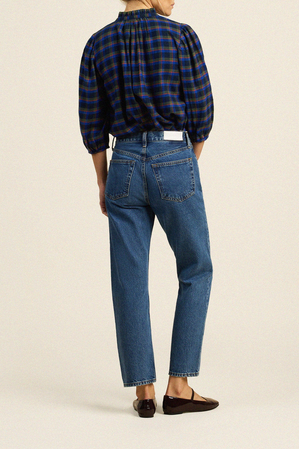Orly Blouse Winter Regata Plaid