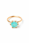 Lagoon Ring Gold/Chalcedony