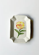 Pressed Ceramic Plates - Florals
