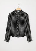 Ruffle Shirt Black/White