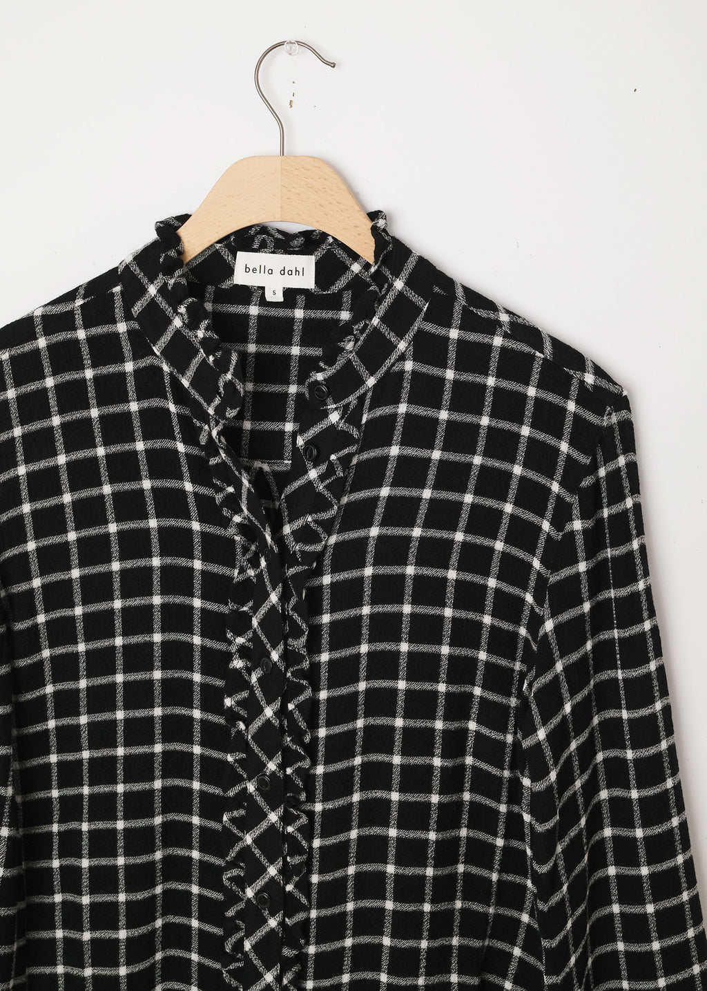 Ruffle Shirt Black/White
