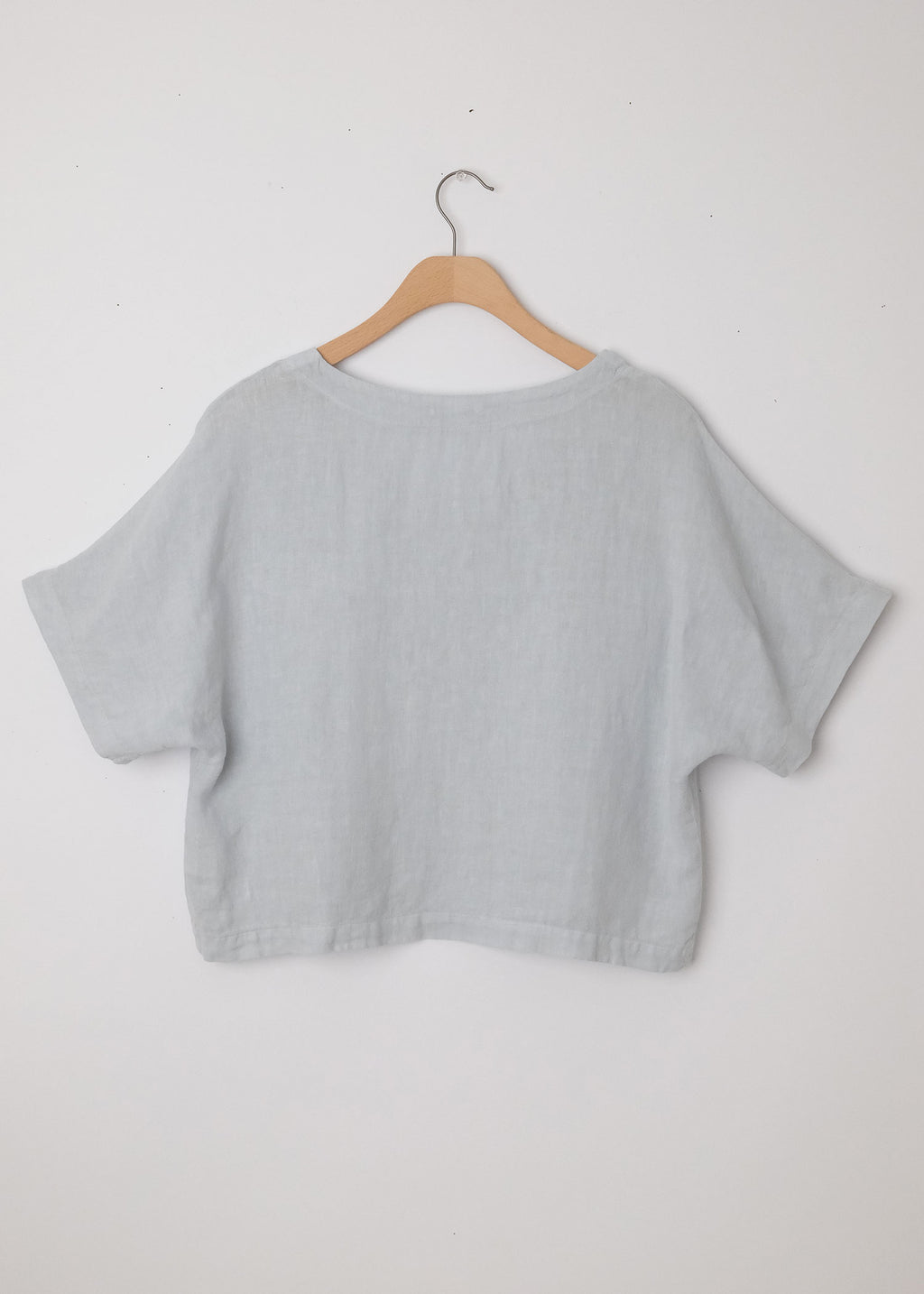 S/S Linen Top Light Blue