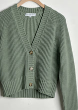 Load image into Gallery viewer, Cotton Linen Ribbed Button Cardigan
