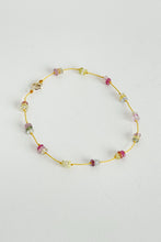 Load image into Gallery viewer, Saffron Rainbow Sapphire Bracelet
