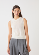 Selina Cotton Linen Top - Off White