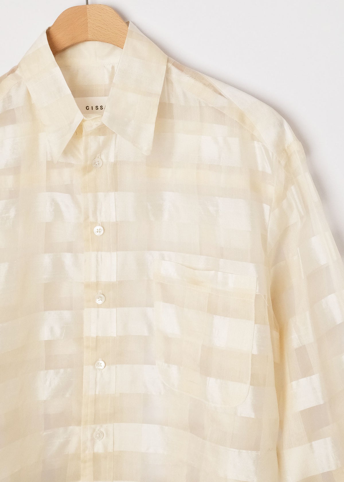 Shorty Shirt Champagne Grid