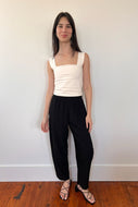 Elastic Barrel Pant
