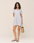 Shirt Dress Ocean Blue Stripe