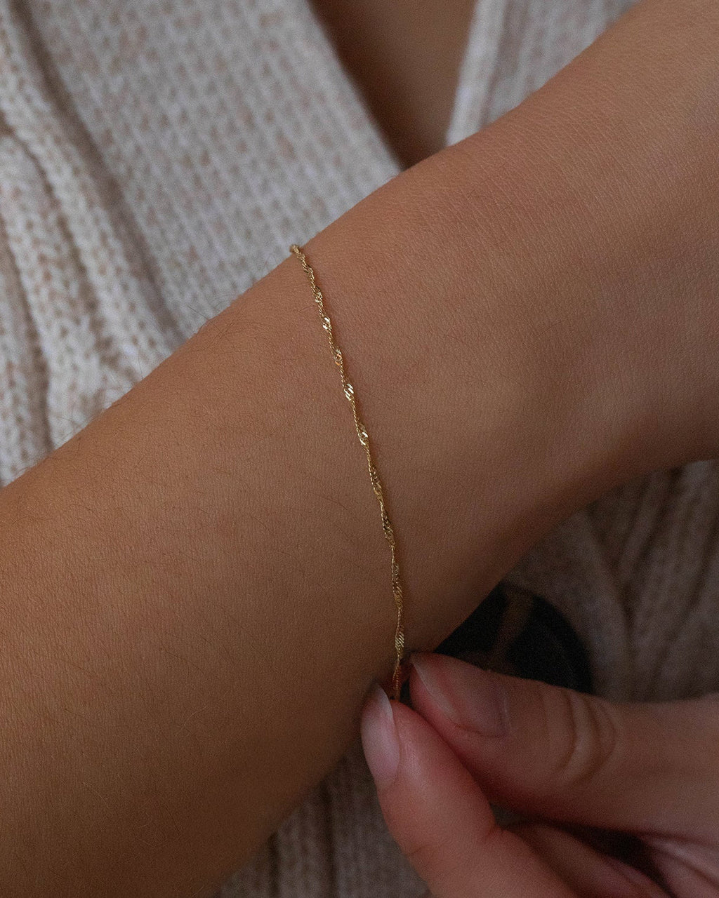 Singapore Chain Bracelet - 6.5"