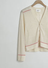Load image into Gallery viewer, Cotton-linen knitted cardigan
