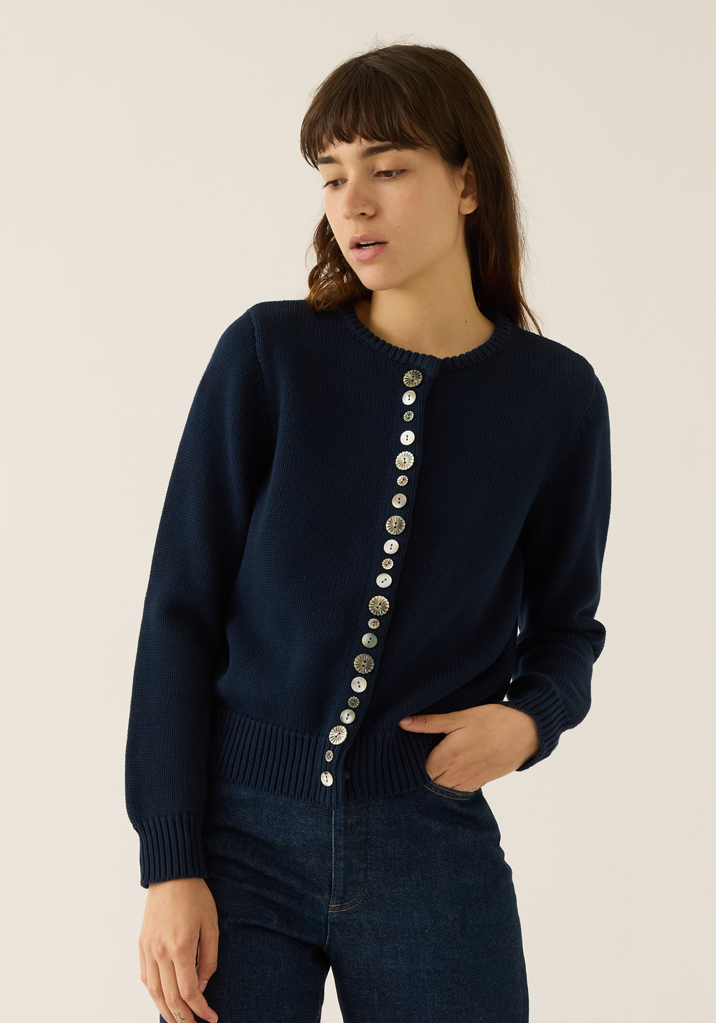 Soleil Cardigan Navy