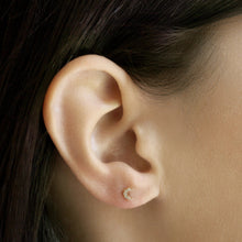 Load image into Gallery viewer, Mini Cubic Moon Post Earring
