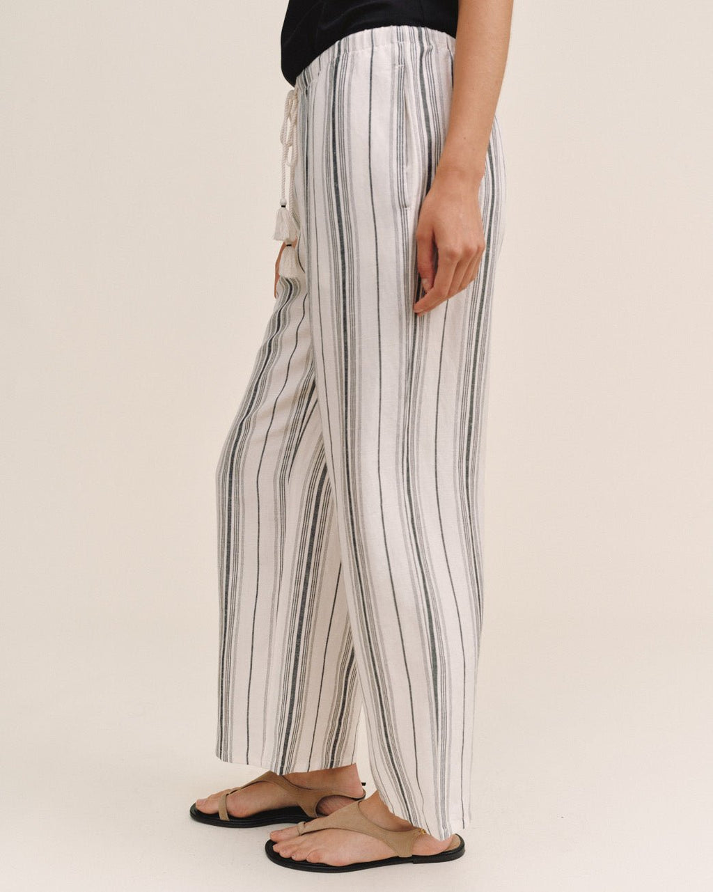 Tassel Cord Drawstring Crop