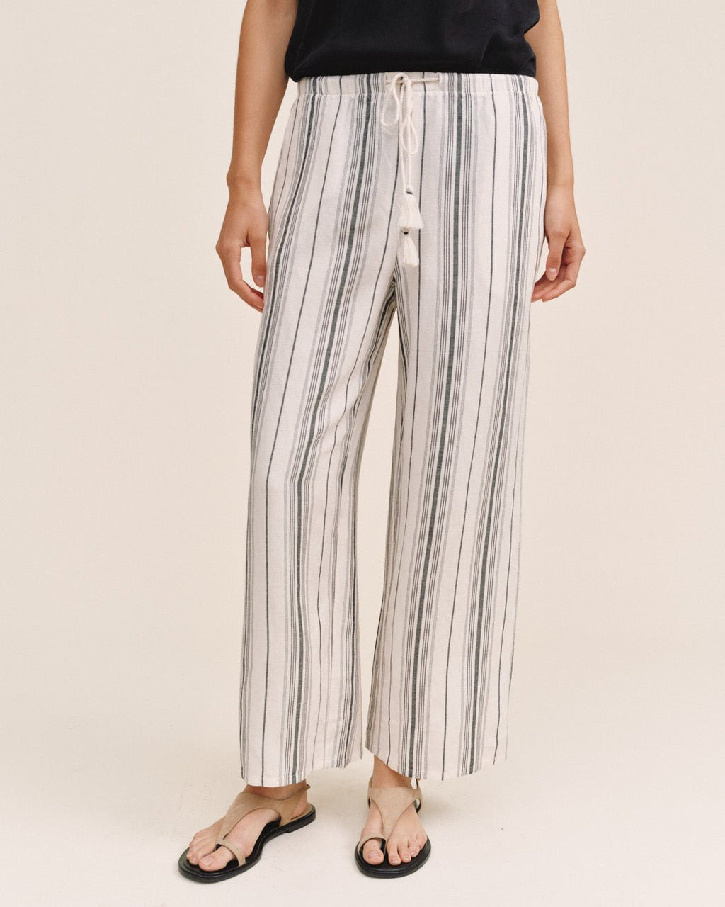 Tassel Cord Drawstring Crop