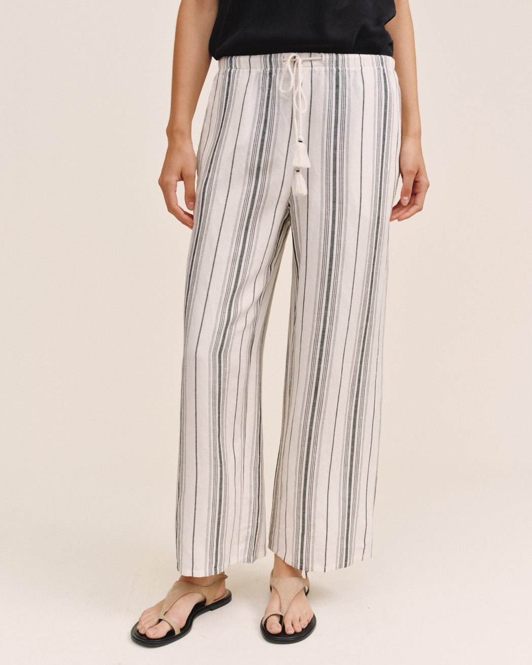 Tassel Cord Drawstring Crop