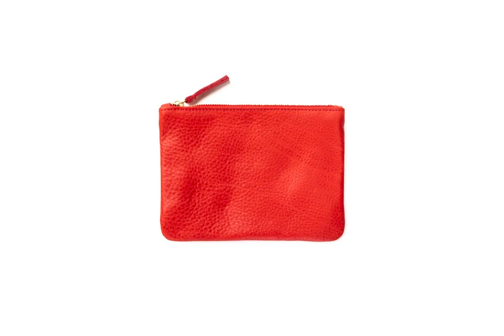 Handmade Leather Medium Zipper Pouch