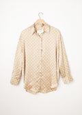 Tru Silk Shirt Almond Dot