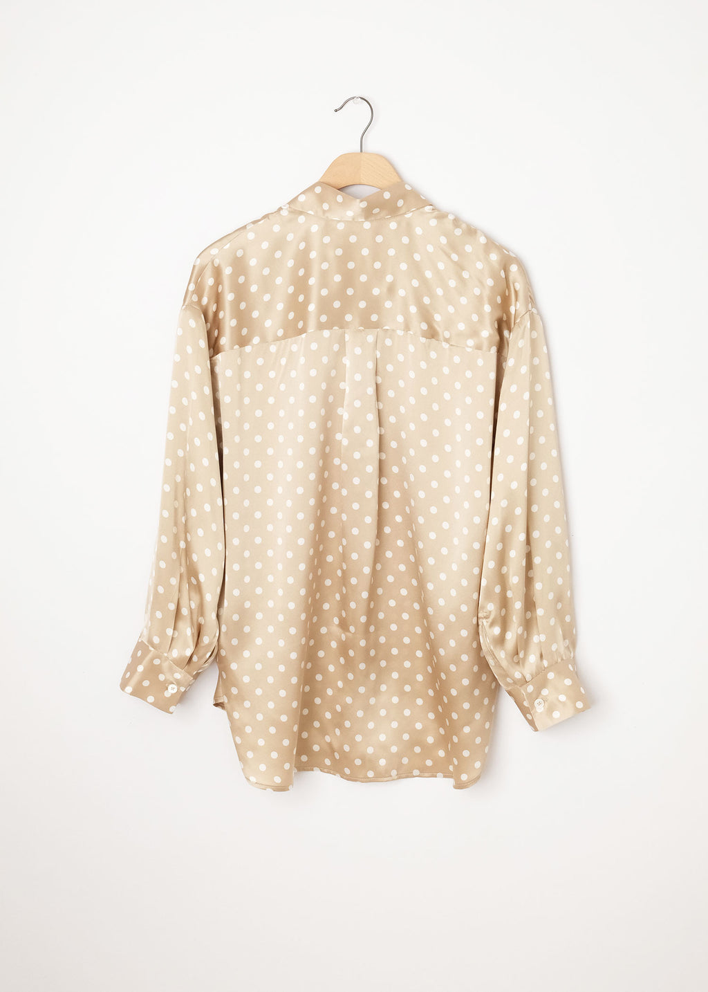 Tru Silk Shirt Almond Dot