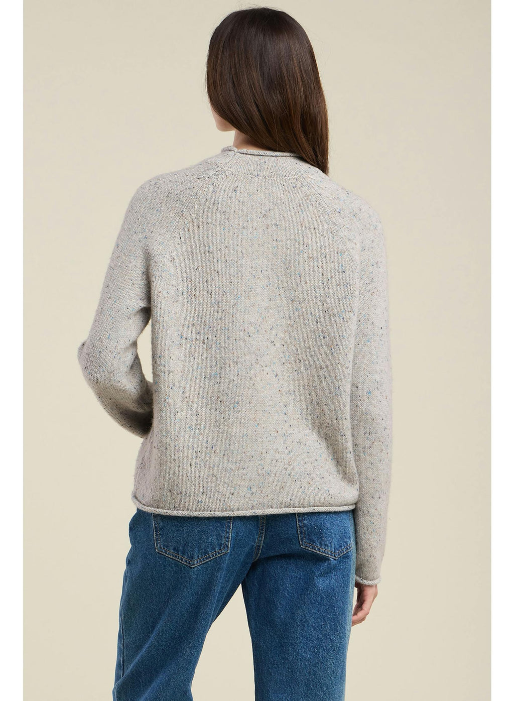 Joelle Tweed Pullover  Oatmeal