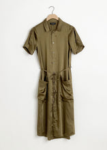 Load image into Gallery viewer, Shirt Dress Olive
