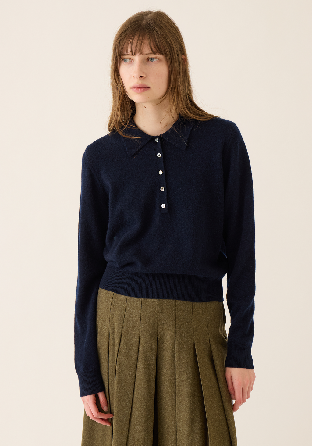 Vera Polo Sweater Navy