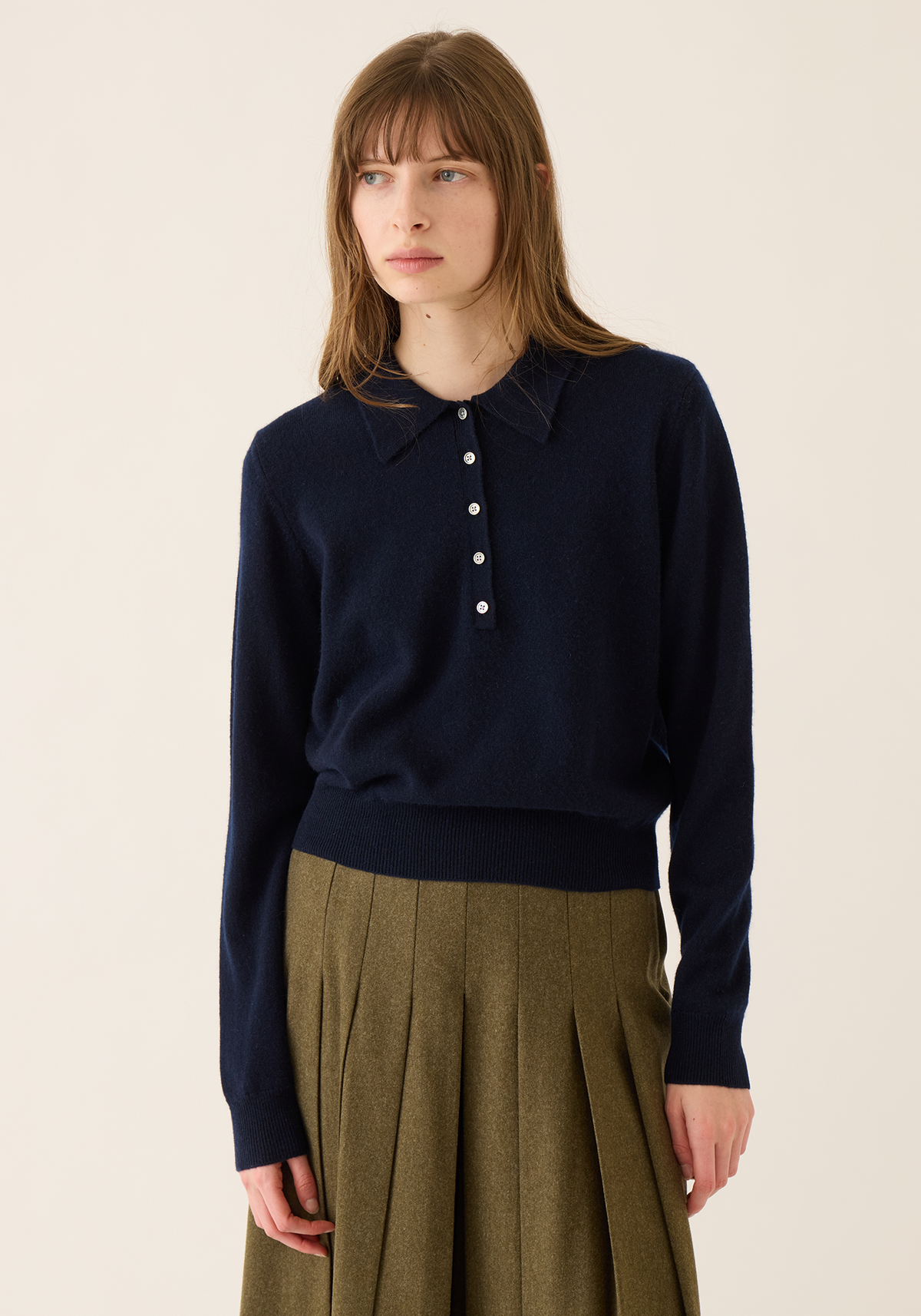 Vera Polo Sweater Navy