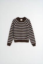 Load image into Gallery viewer, Bicolor Striped Sweater - Chocolate
